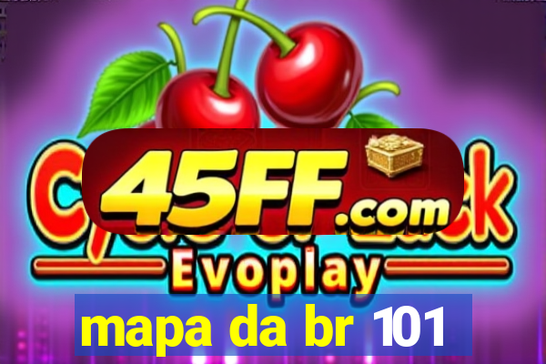mapa da br 101